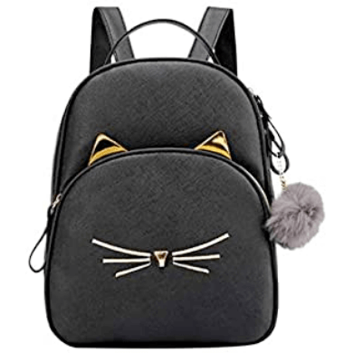 mochila com estampa de gato