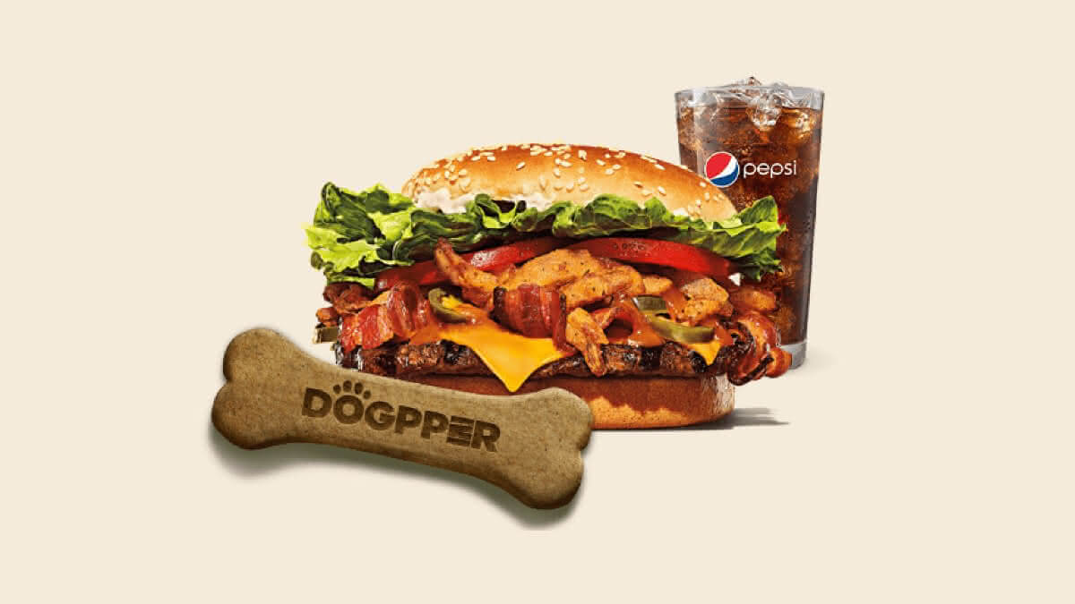 combo do burger king com whopper e dogpper